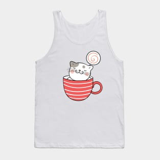 Cat in a Cup Tank Top